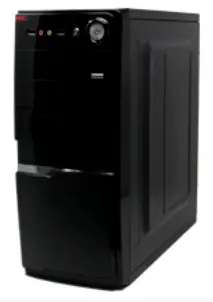 [11GE-AT10] Case RIPPA ATX Tower Black 2 Sata USB 600W