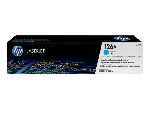 [CE311A] Consumible HP 126A Ton Cyan 1k LJ CP1025nw/M175/M275