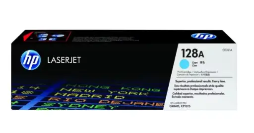 [CE321A] Consumible HP 128A Ton Cyan 1.3k LJ CP1525nw/CM1415fnw