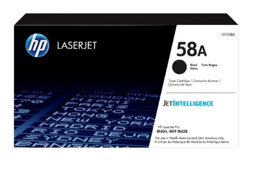 [CF258A] Consumible HP 58A Ton Black LaserJet