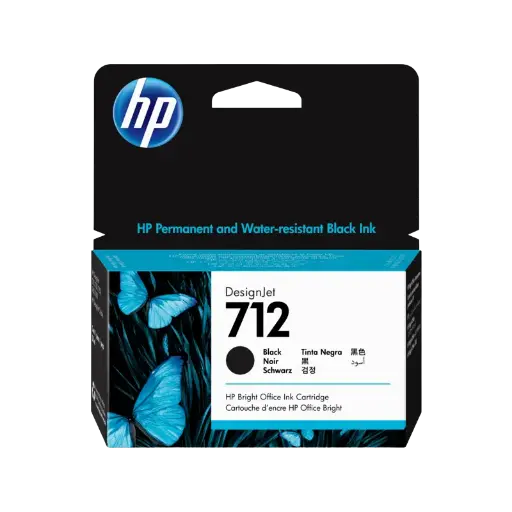 [3ED70A] Cartucho HP DesignJet 712 de 38 ml, Negro (3ED70A)