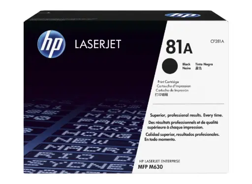 [CF281A] Consumible HP 81A Ton Black LaserJet