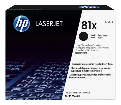 [CF281X] Consumible HP 81X Black Toner LaserJet
