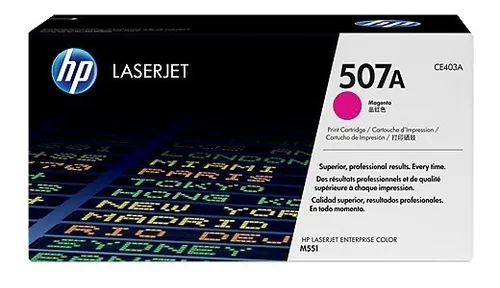 [CE403A] Consumibles HP 507A Ton Magenta LaserJet