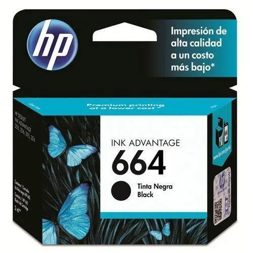 [F6V29AL] Cartucho HP 664 Negro