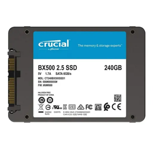 [CT240BX500SSD1] Disco Duro CRUCIAL 240GB SSD 2.5 SATA