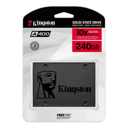 [SA400S37/240G] Disco de estado solido KINGSTON SSD 240GB A400 SATA III - 2.5"