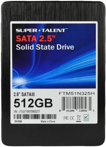 [FTM51N325H-Bulk] Disco Duro SUPERTALENT  Terranova DX 512GB SSD 2.5 SATA