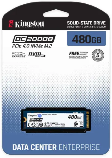 [SEDC2000BM8/480G] Disco de estado solido KINGSTON 480GB SSD PCIe 4.0 NVMe M.2 Enterprise