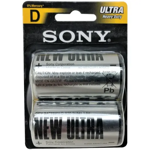 [SUM1-NUB2A] Accesorio SONY Bateria "D" Carbon Zinc/Ultra Heavy D pack 2