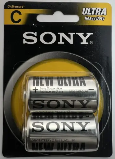 [SUM2-NUB2A] Bateria SONY "C" Carbon Zinc/Ultra Heavy D pack 2