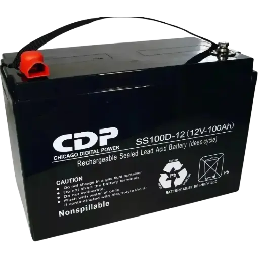 [GLB12-100] Batería CDP 12V 100AH PLOMO ACID C/ELECT D GEL,345x180x270MM