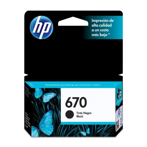 [CZ113AL] Cartucho HP 670 Negro DJ 4615/3525/4625/5525 