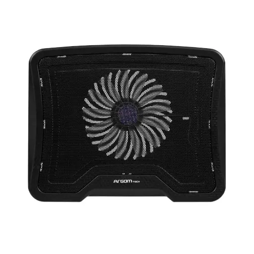 [ARG-CF-1584] Base ARGOMTECH para Laptop + Fan Cooler/USB Luz LED Azul