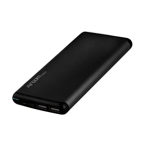[ARG-PB-1150BK] PowerBank ARGOMTECH 12000mAh S12 Aluminio USB/ Negro