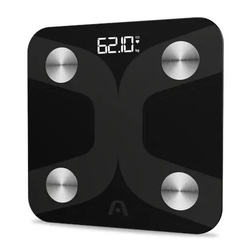 [ARG-SC-8210BK] Peso Inteligente Accura 10BT Medidas biométricas ARGOMTECH Negro