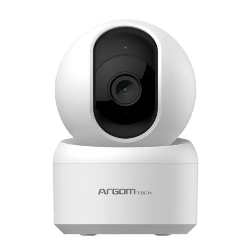 [ARG-SV-8040WT] Cámara ARGOMTECH Bidireccional Inteligente WiFi 2K QHD visión nocturna- asistente de voz / Blanco