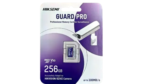 [HS-TF-P1(STD)/256G] Micro SD HIKSEMI GUARD PRO Profesional para Video vigilancia 256GB 100 MB/s compatible con camaras EZVIZ