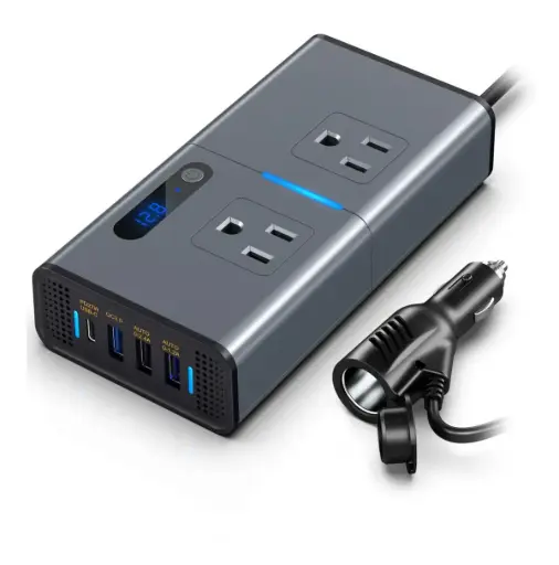 [XVU212] Inversor de corriente portátil CDP 200W- 120V/ 4 puertos USB