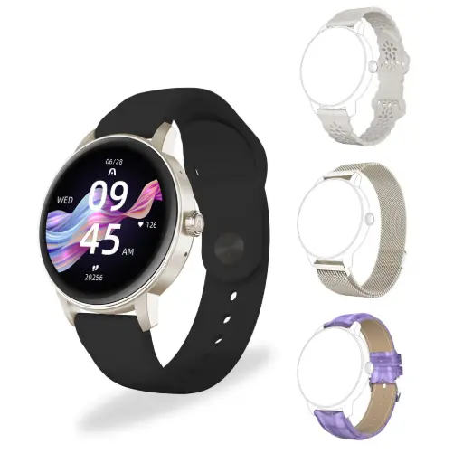 [ARG-WT-6030BG] Smartwatch ARGOMTECH Inteligente SKEI C30 - Sensor biológico y Pantalla IPS 1.30"/ Negro