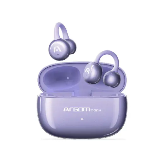 [ARG-HS-5040PU] Audífono ARGOMTECH SkeipodS E40 inalámbrico Bluetooth- clip ultraligero/ Morado