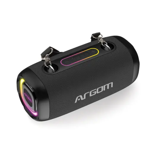 [ARG-SP-3141BK] Corneta ARGOMTECH Portatil Radyon X41 LED Bluetooth 28W/ Negro