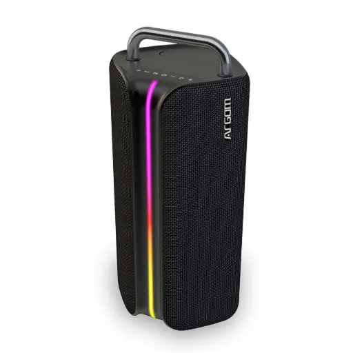 [ARG-SP-3366BK] Corneta ARGOMTECH Portátil Ambience 66 TWS LED Bluetooth 2200W/ Negro