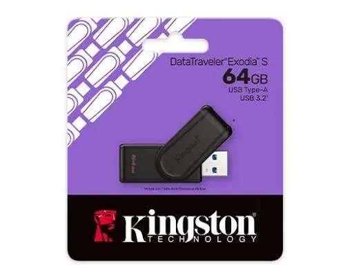 [DTXS/64GB] Pendrive KINGSTON 64GB Usb DataTraveler EXODIA USB3.2 