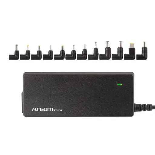 [ARG-AC-0095] Cargador Universal Compacto de 90W para Laptop c/Puerto USB - 12 puntas sensor automatico