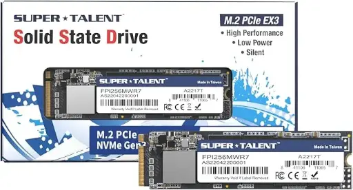 [FPI256MWR7] DISCO SÓLIDO M.2 PCIe NVMe EX 256GB SUPERTALENT Gen 3X4