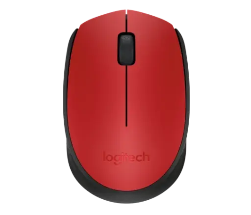 [910-004941] Mouse Inalámbrico LOGITECH M170 Rojo - Plug & Play (3 Botones - 1000 DPI)