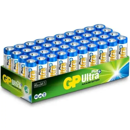 [GPPCA15UP-2S2] Baterías Alcalinas GP Ultra Plus tamaño AA (CAJA 40 Unidades)