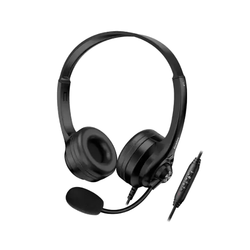 [31710036400] Audifono - Microfono GENIUS HS-235u/ Control integrado/ USB - A/ USB-C / Negro 