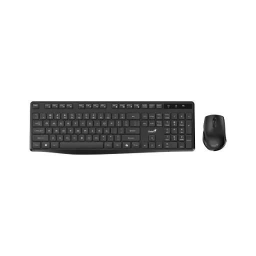 [31340017401] Combo Inalambrico Teclado & Mouse GENIUS Km-8206S / 1200dpi / 3 botones/ Español / Negro