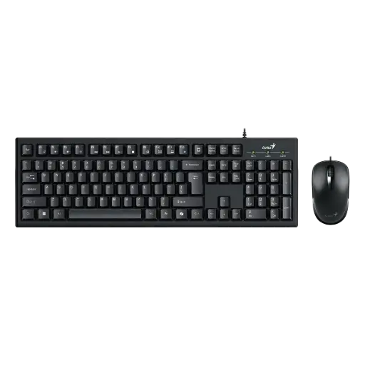 [31330009401] Combo Teclado & Mouse GENIUS KM-100SE / 1200dpi/ 3 botones / Español/ USB / Negro