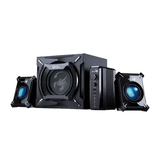 [31730043401] Corneta Gaming GENIUS SW-G2.1 1000/ 26W/ 3.5MM/ BT / 100v-240v/ Negro