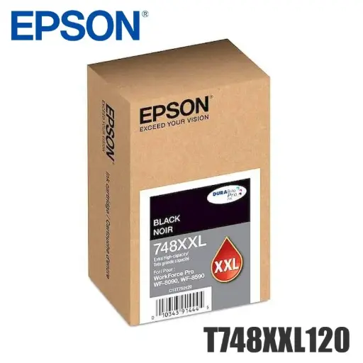 [T748XXL120]   Tinta EPSON T748XXL1 Negro WorkForce Pro WF-6590, WF-6090, WF-8590