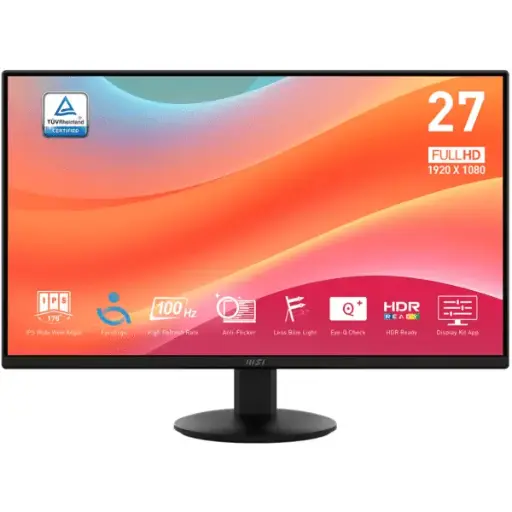 [9S6-3PD6CT-004] Monitor MSI 27" PRO MP272L FHD 1920X1080 100HZ SPI HDMI-DP NEGRO 