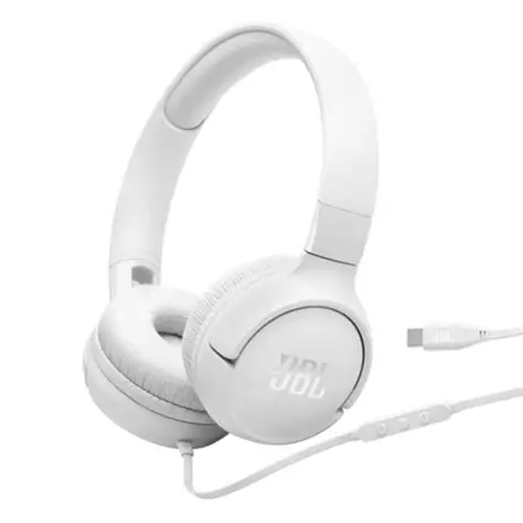 [050036412315] Audifonos JBL Tune 520C Blancos (Cable USB-C)