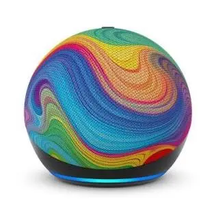 [840414699960] Echo Dot AMAZON 5.ª generación Kids Edition - Diseño Remolino Arcoíris